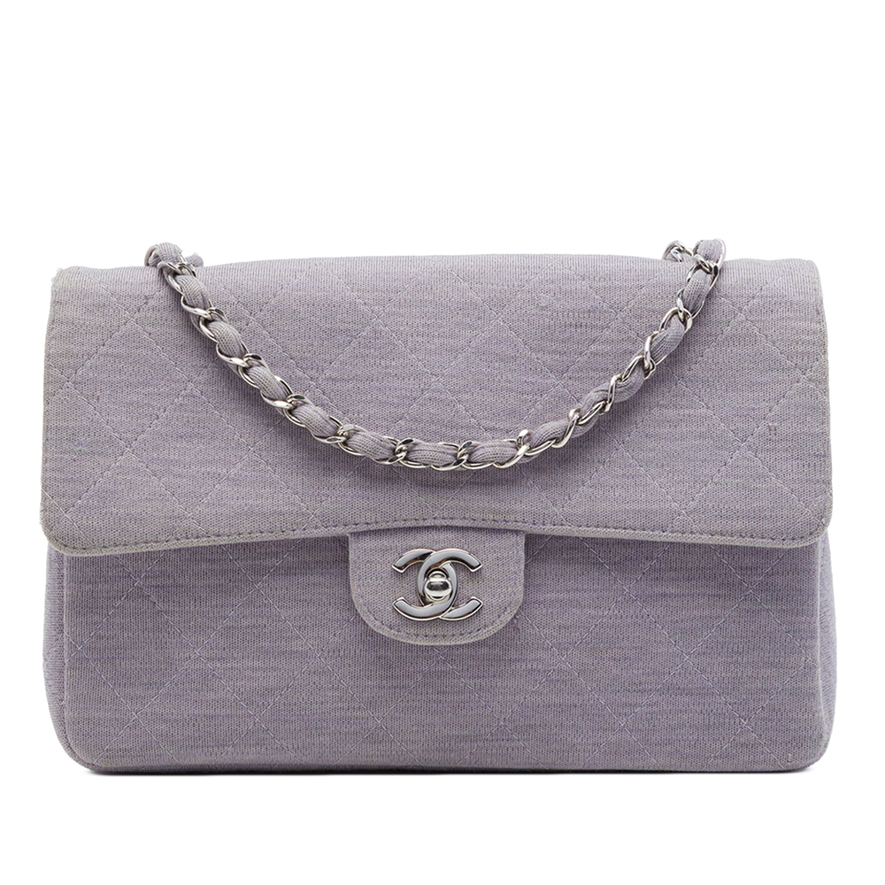 Pre-Loved Chanel Medium Classic Jersey Single Flap